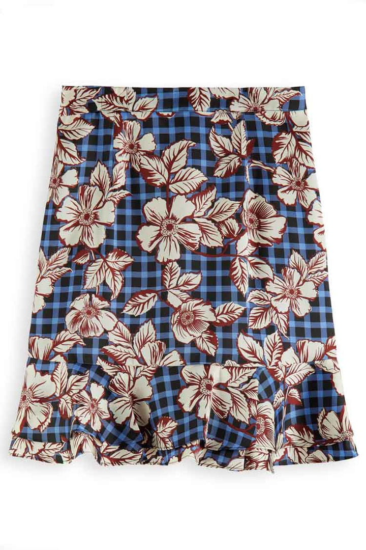Printed Floral Wrap Skirt in Combo E | FINAL SALE