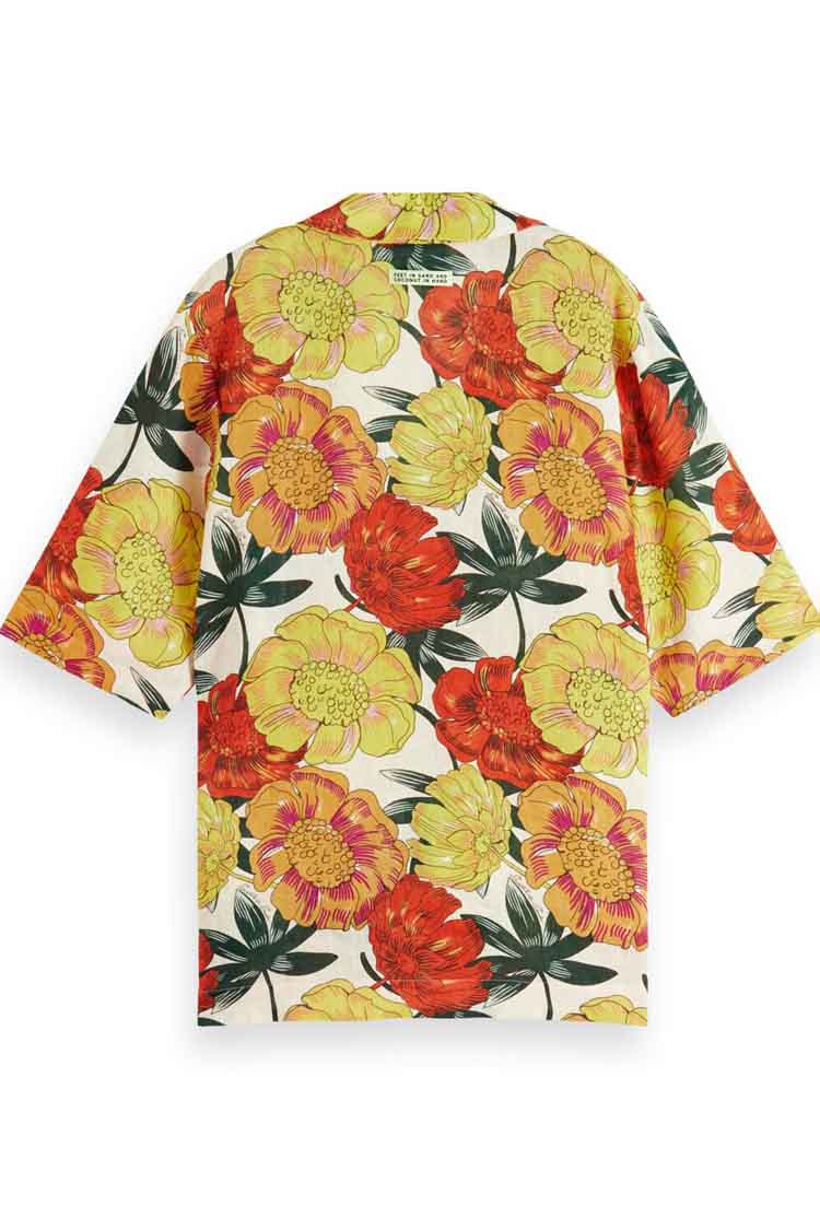 Printed Linen Hawaiian Shirt | FINAL SALE