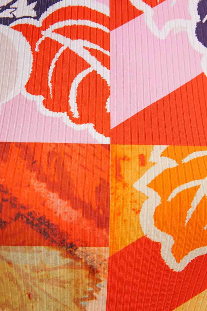 Printed Ribbed T-shirt | FINAL SALE