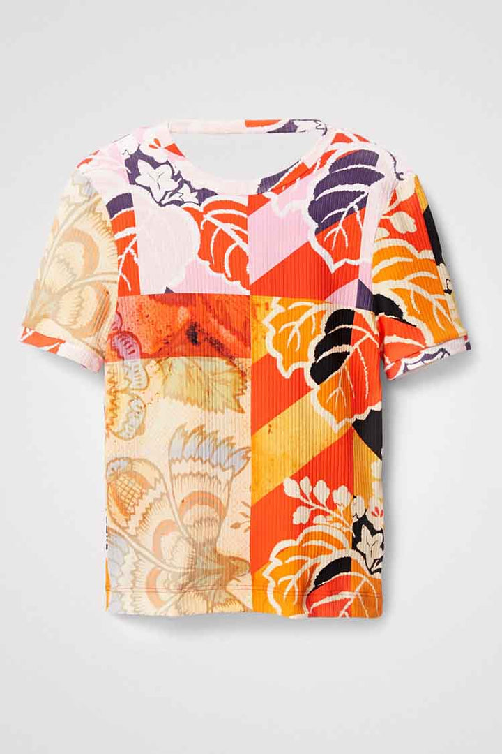 Printed Ribbed T-shirt | FINAL SALE