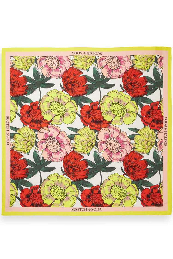 Printed Slub Linen-blend Scarf | FINAL SALE