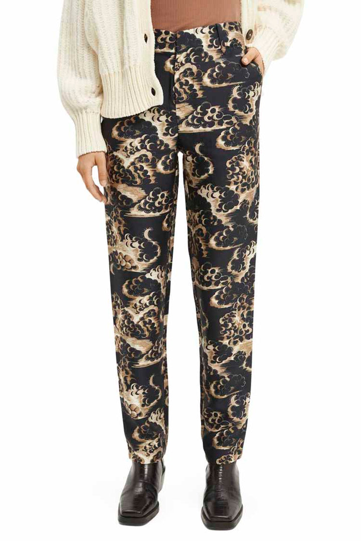 Printed Tapered Mid-Rise Pants | FINAL SALE