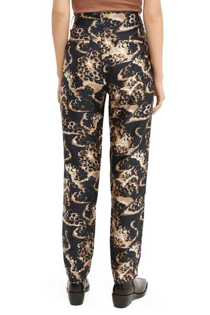 Printed Tapered Mid-Rise Pants in Combo A | FINAL SALE