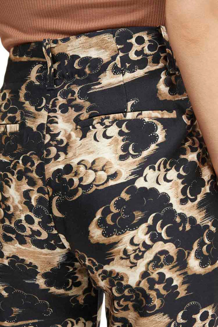 Printed Tapered Mid-Rise Pants | FINAL SALE