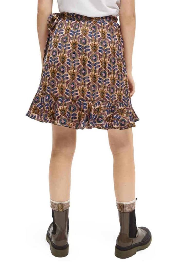 Printed Wrap Over Mini Skirt in Combo B | FINAL SALE