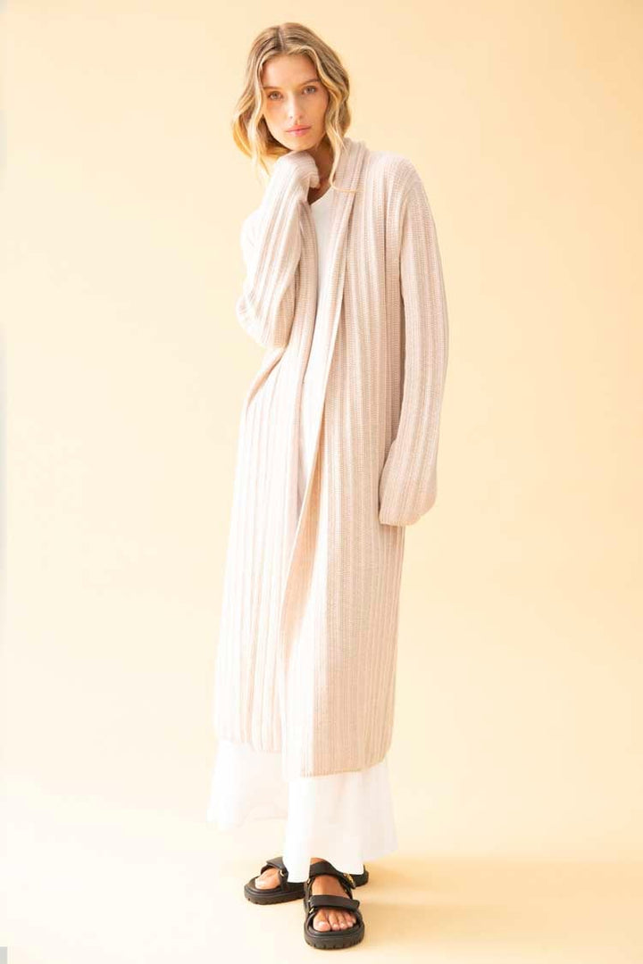 Puff Rib Coat in Tea Rose Jackets & Outerwear Mela Purdie 