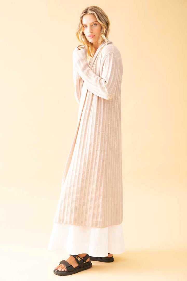 Puff Rib Coat in Tea Rose Jackets & Outerwear Mela Purdie 