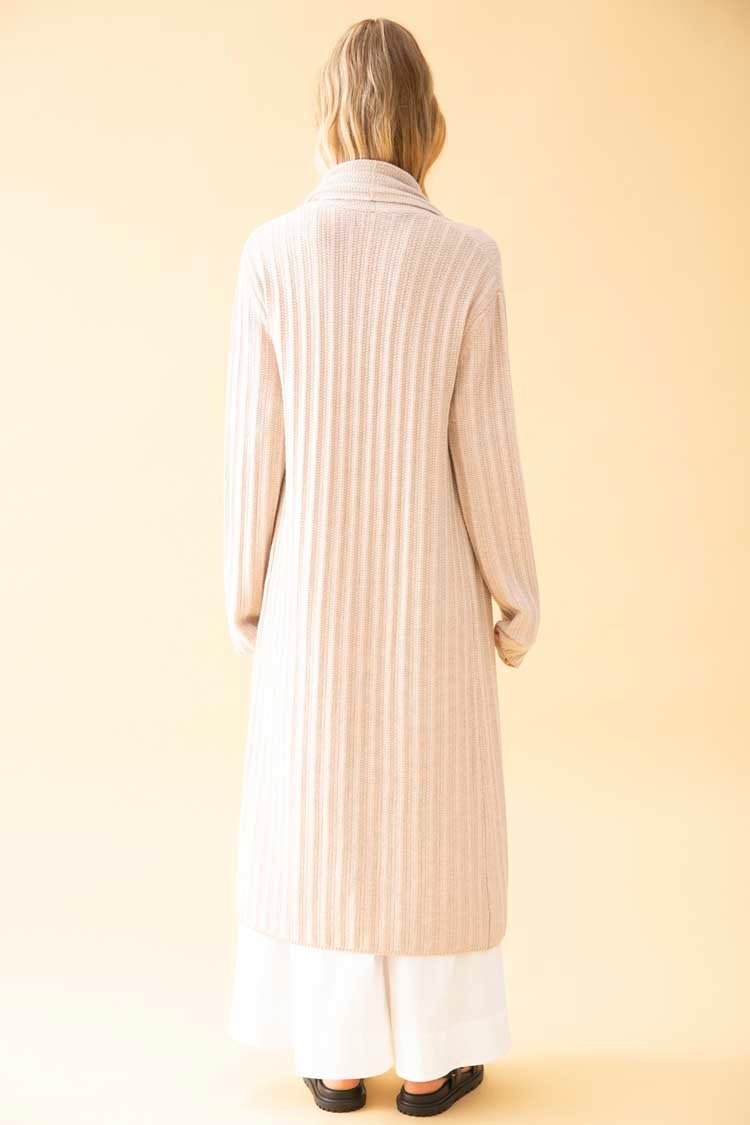 Puff Rib Coat in Tea Rose Jackets & Outerwear Mela Purdie 