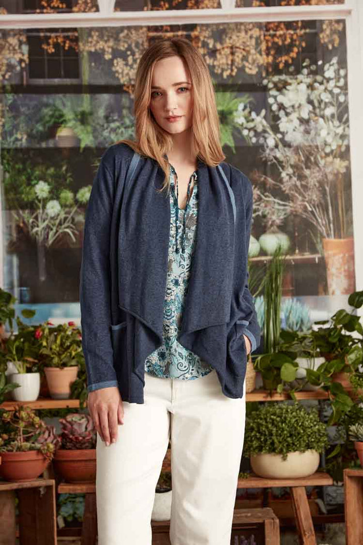 Reminisce Cardi in Denim Blue