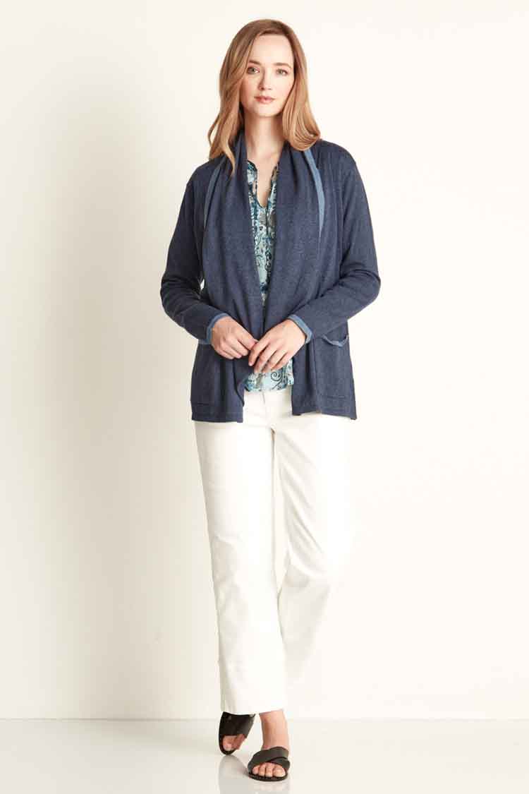 Reminisce Cardi in Denim Blue