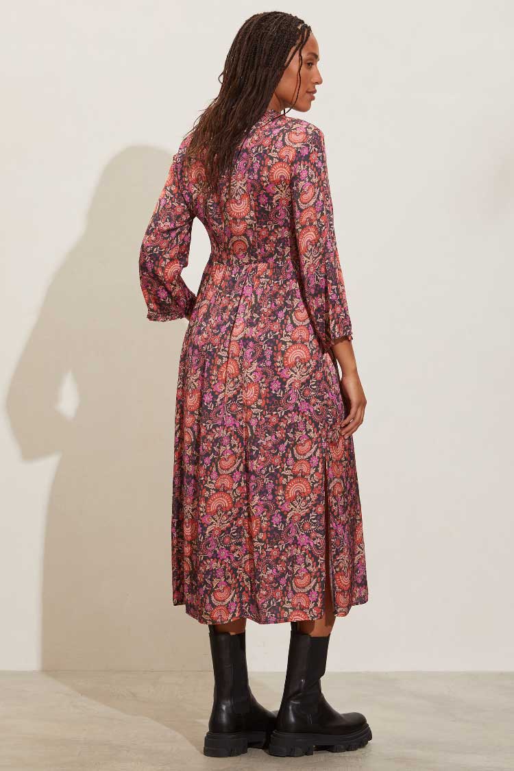 Rosemary Long Dress in Dazzling Pink
