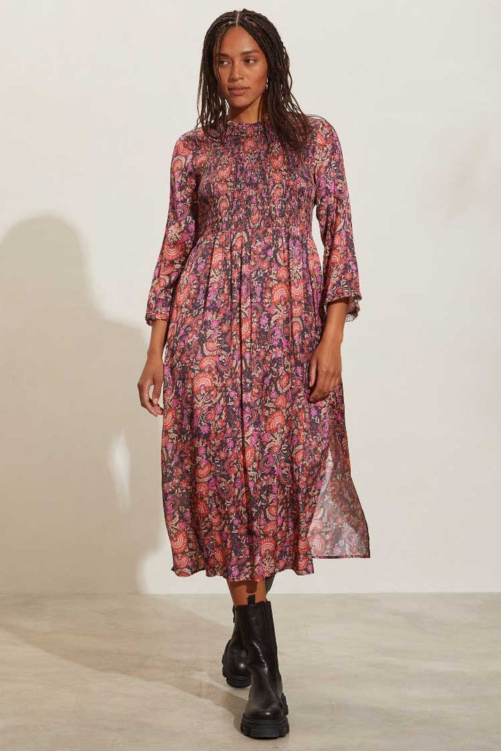 Rosemary Long Dress in Dazzling Pink