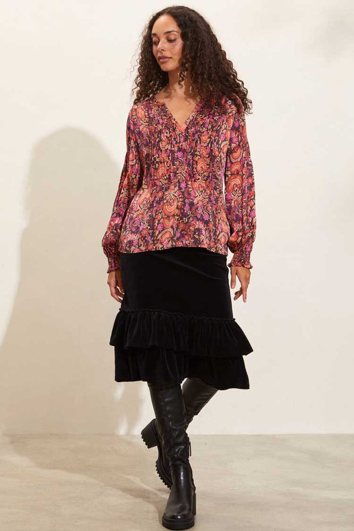 Rosemary Blouse in Dazzling Pink