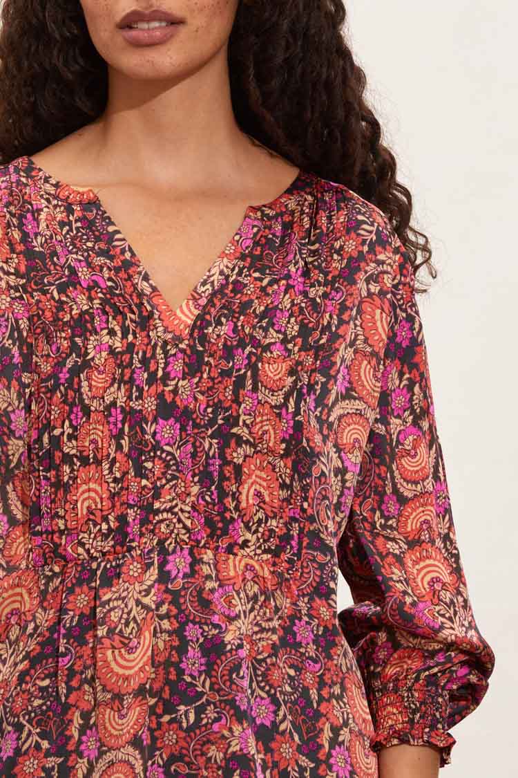 Rosemary Blouse in Dazzling Pink