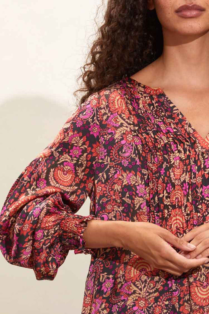 Rosemary Blouse in Dazzling Pink