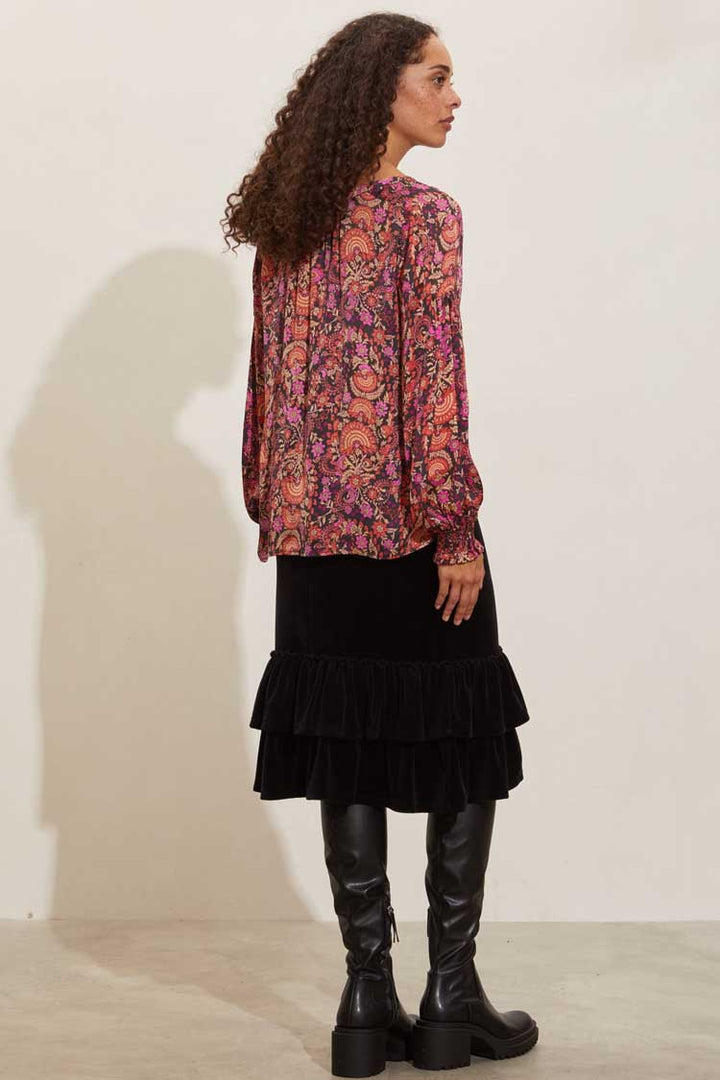 Rosemary Blouse in Dazzling Pink