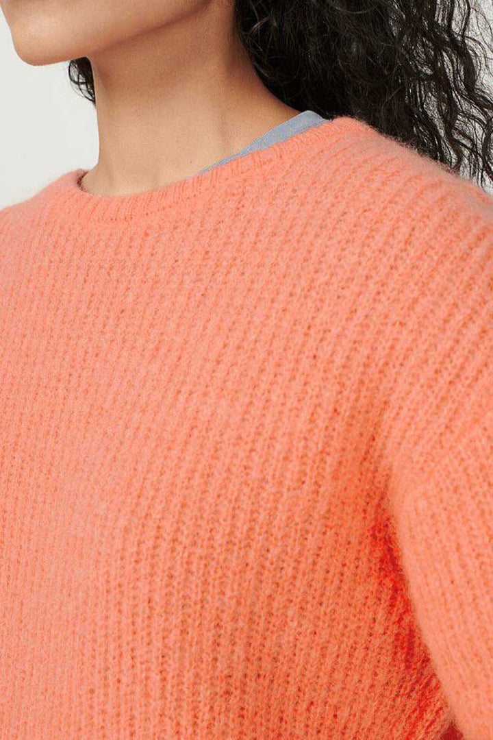 Rozy Mid Length Pullover in Peach | FINAL SALE