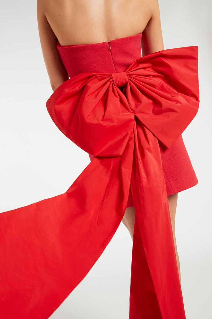 Scarlette Strapless Bow Mini Dress | FINAL SALE