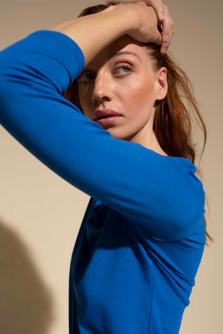 Scoop Neck Top in Mediterranean