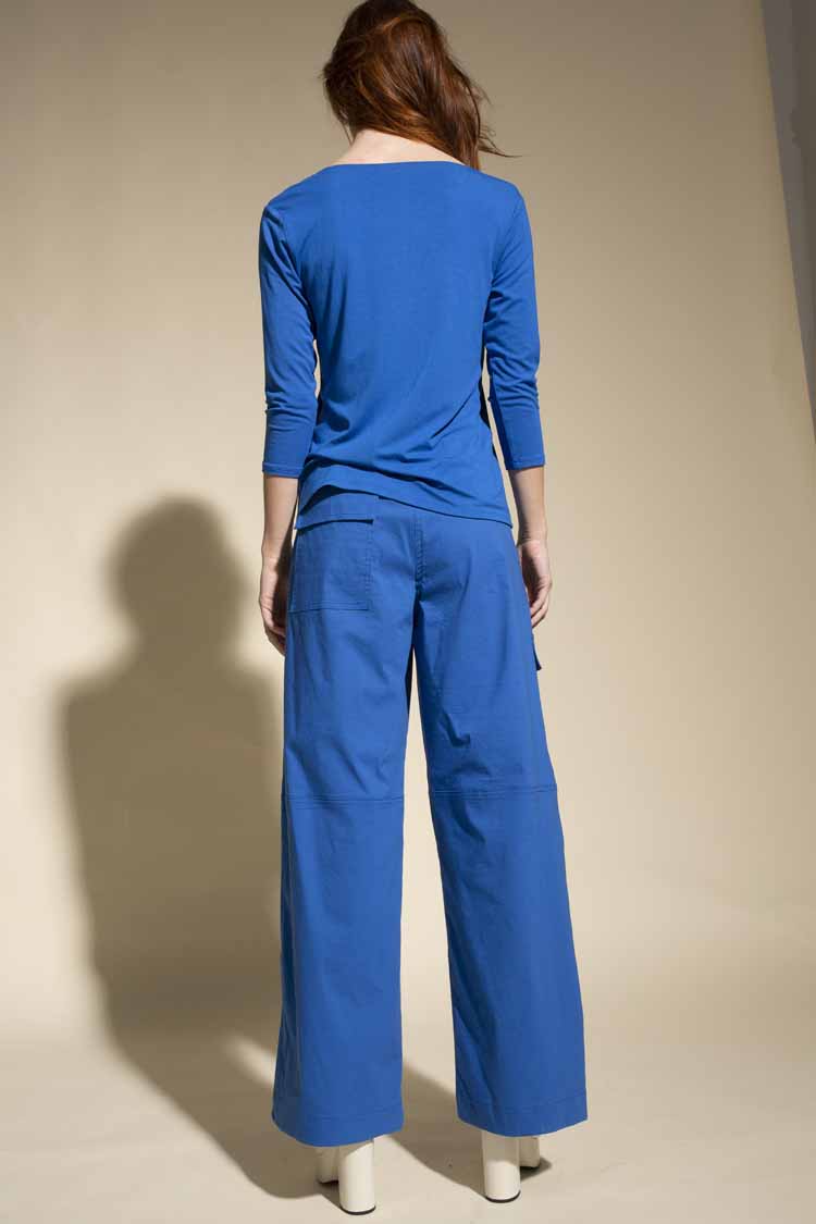Scoop Neck Top in Mediterranean