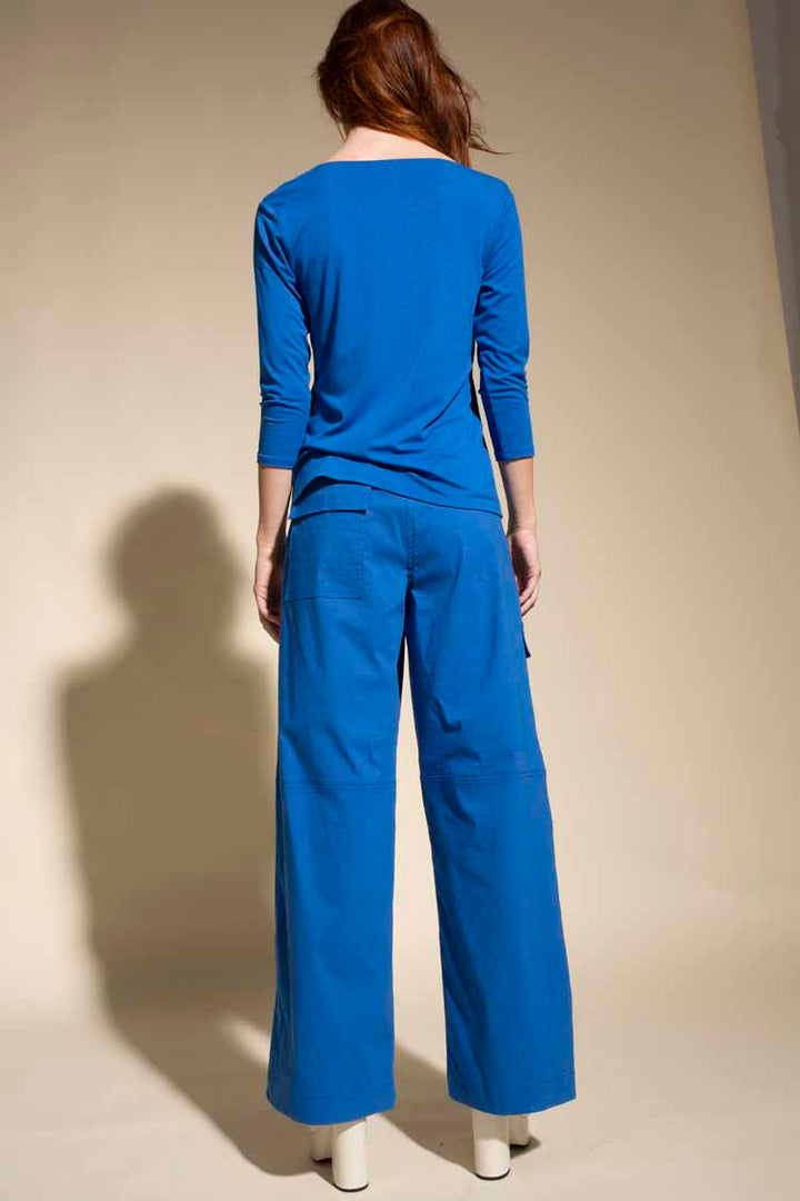 Scoop Neck Top in Mediterranean