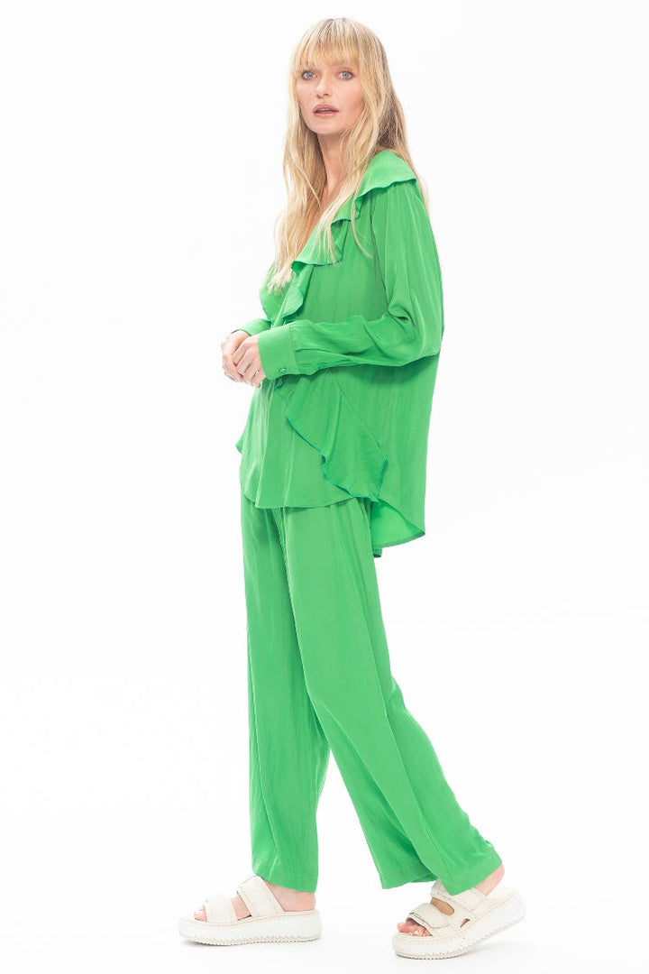 Scroll Blouse in Leaf