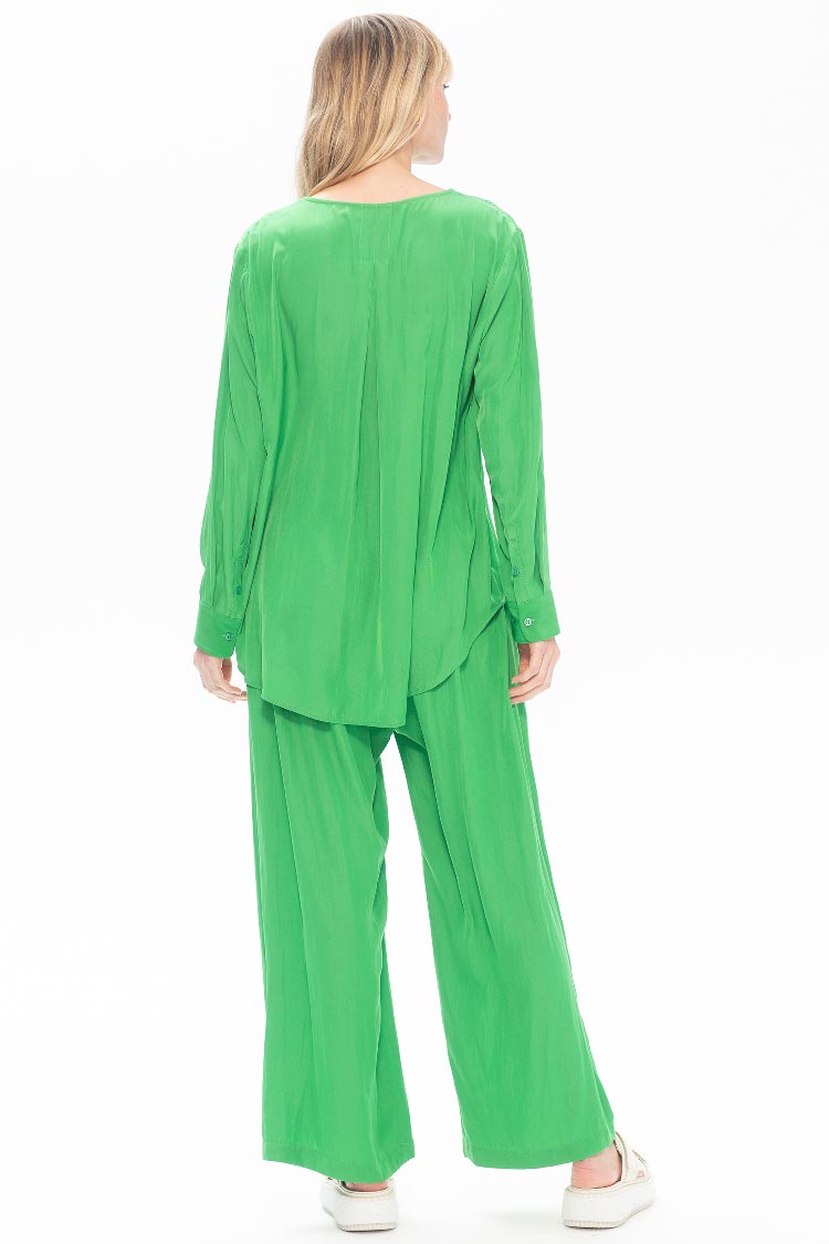 Scroll Blouse in Leaf