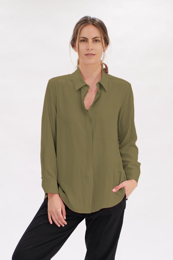 Single Pocket Shirt in Jungle