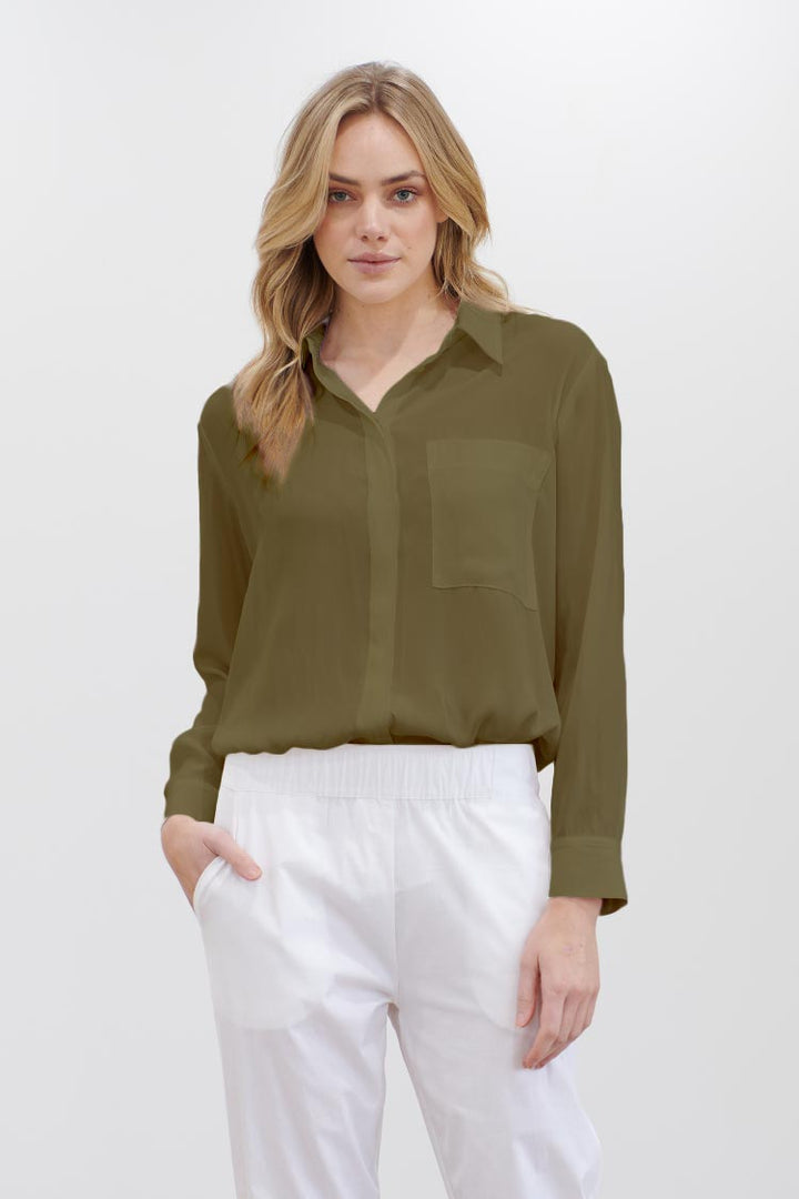 Single Pocket Shirt in Jungle
