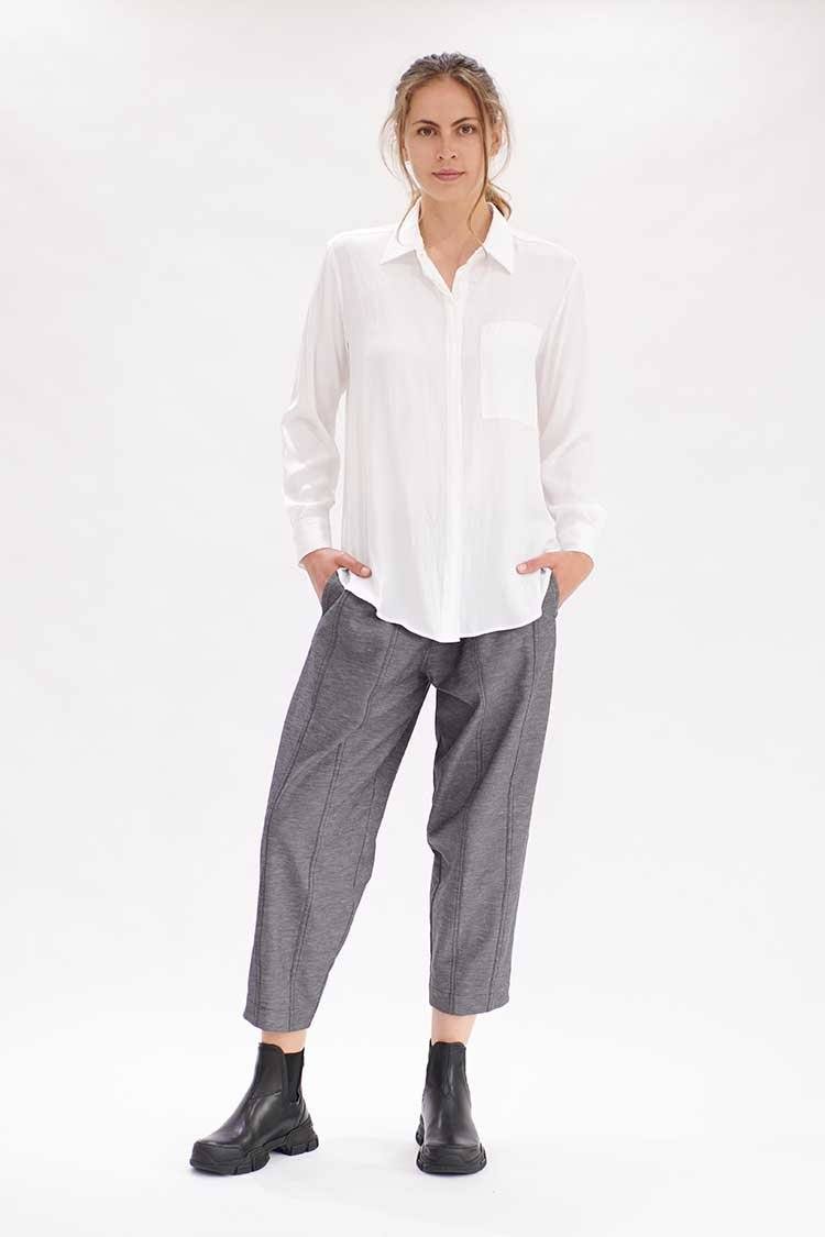 Single Pocket Shirt in White Tops Mela Purdie 