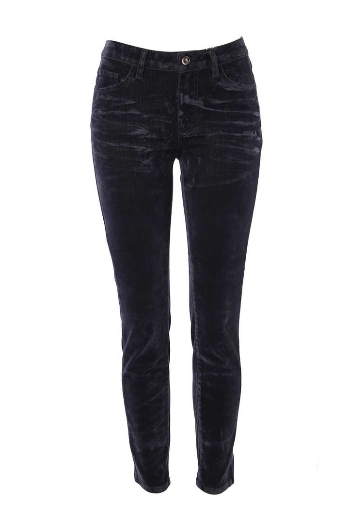 Skinny Velvet Look Jeans Bottoms Monari 