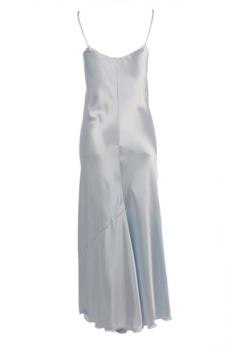 Bias Slip Dress in Sky Blue Dresses Lucy Laurita - Leiela 