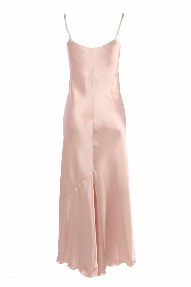 Bias Slip Dress in Vintage Pink Dresses Lucy Laurita - Leiela 