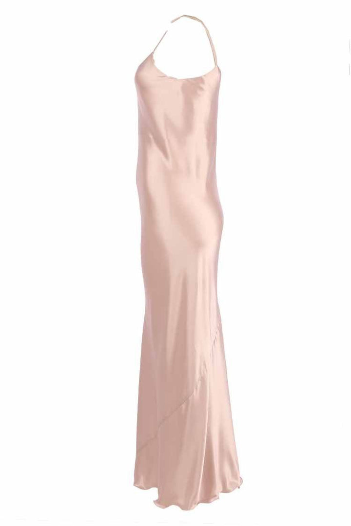 Bias Slip Dress in Vintage Pink Dresses Lucy Laurita - Leiela 