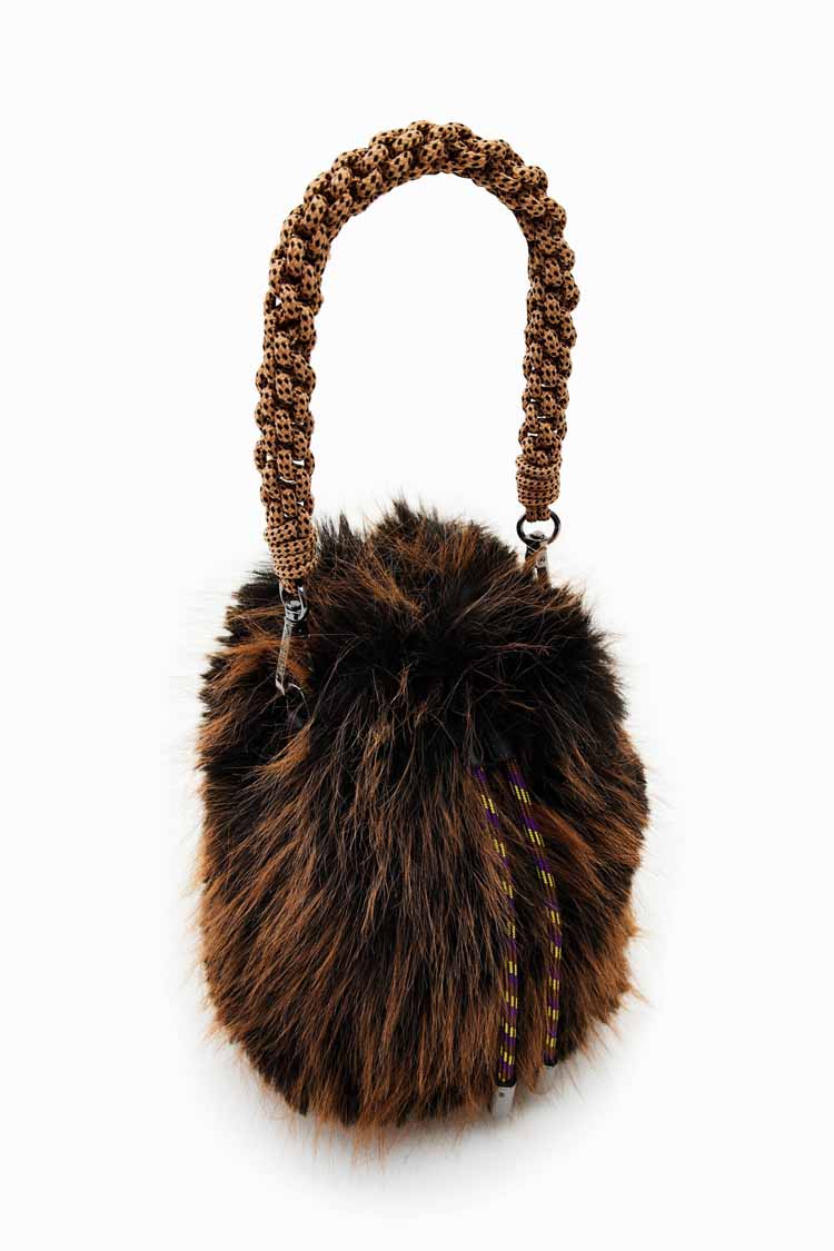 Small Fur Bucket Bag