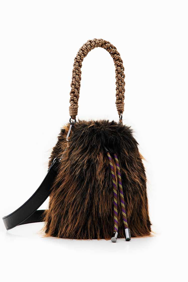 Small Fur Bucket Bag