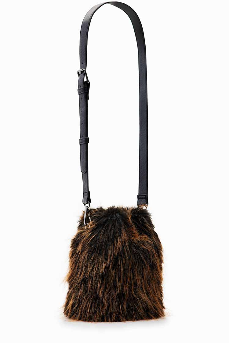 Small Fur Bucket Bag