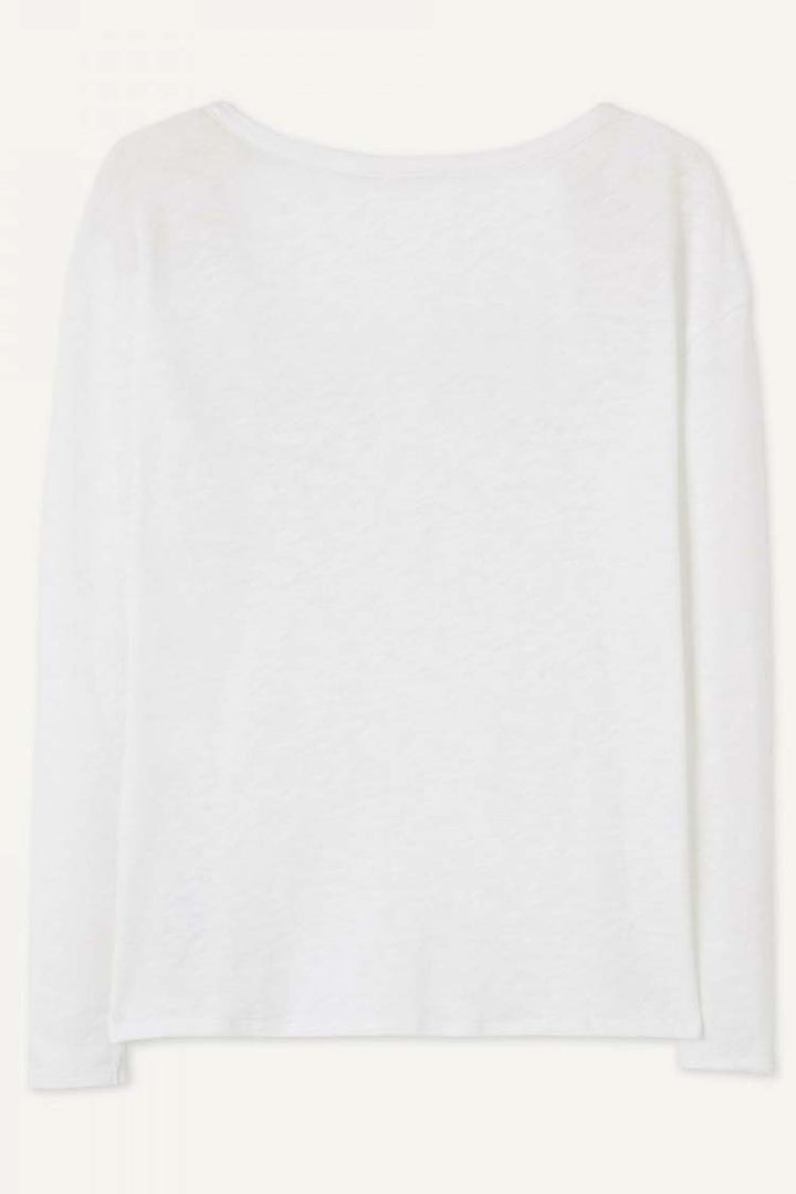 Sonoma Henley Neck LS T-shirt in White