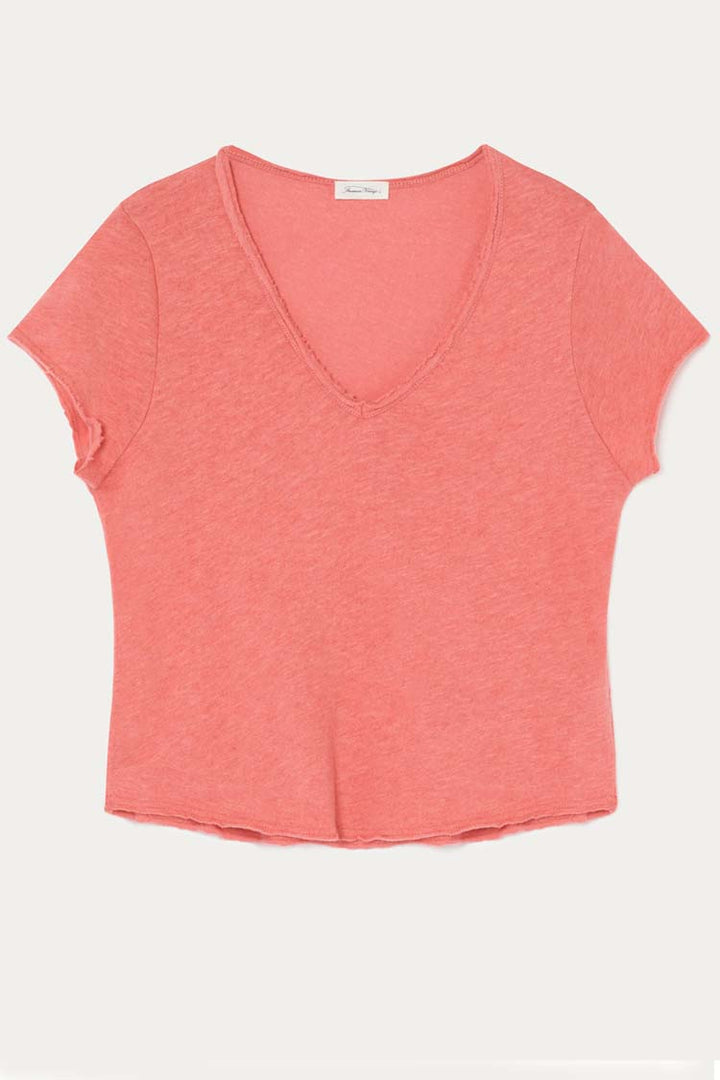 Sonoma V-neck SS Tee in Blush