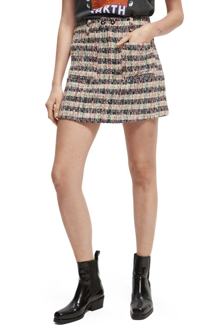 Special Tweed Mini Skirt in Combo T | FINAL SALE