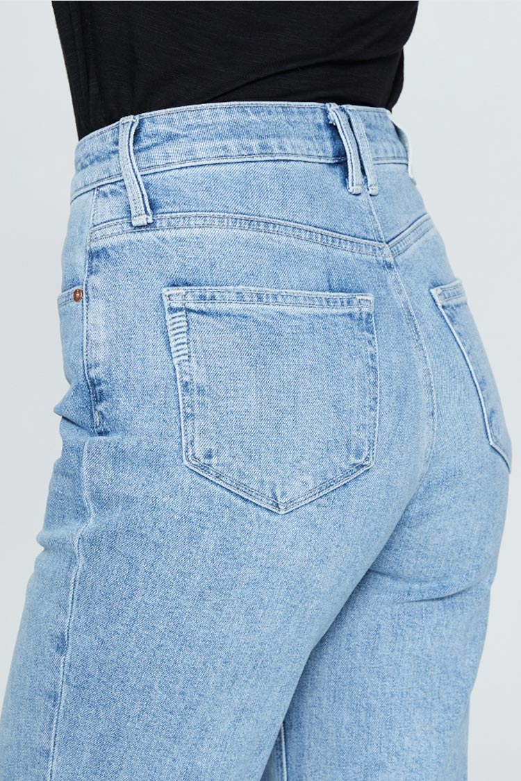 Stella Straight Jeans w Seamed Belt Loops - Everlong
