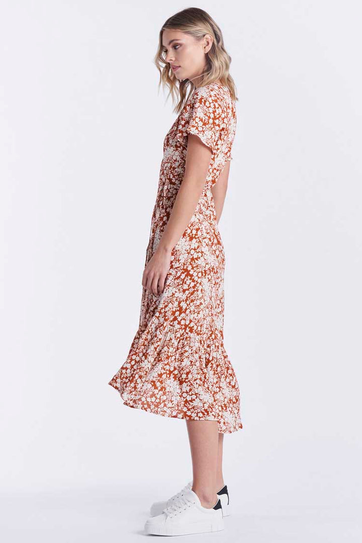 Susanna Wrap Dress in Rosewood | FINAL SALE