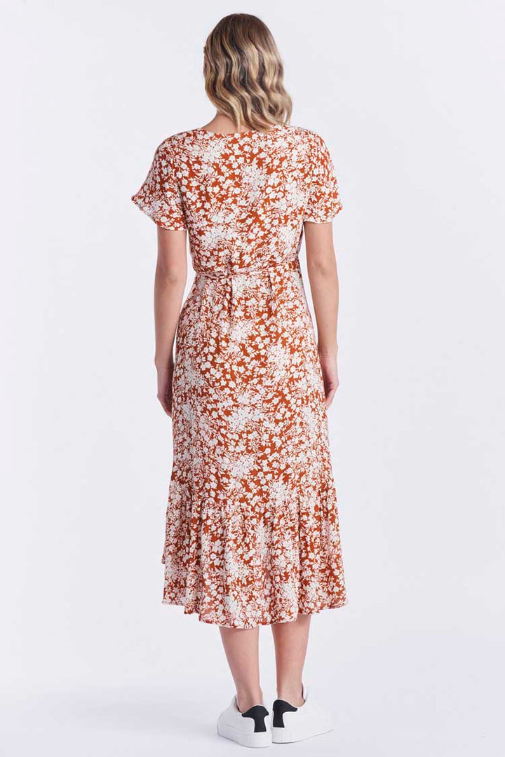 Susanna Wrap Dress in Rosewood | FINAL SALE