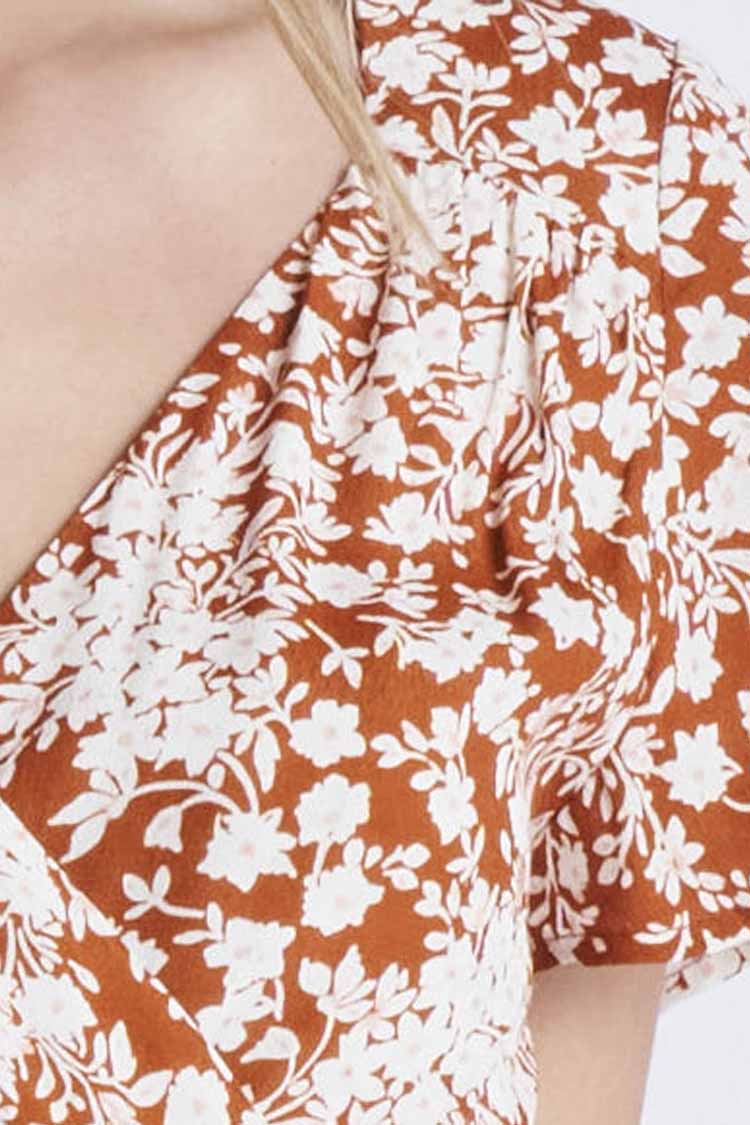 Susanna Wrap Dress in Rosewood | FINAL SALE