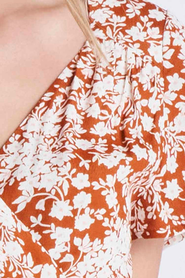 Susanna Wrap Dress in Rosewood | FINAL SALE