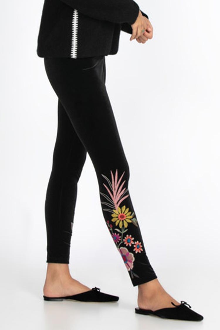 Tiarei Stretch Velvet Legging