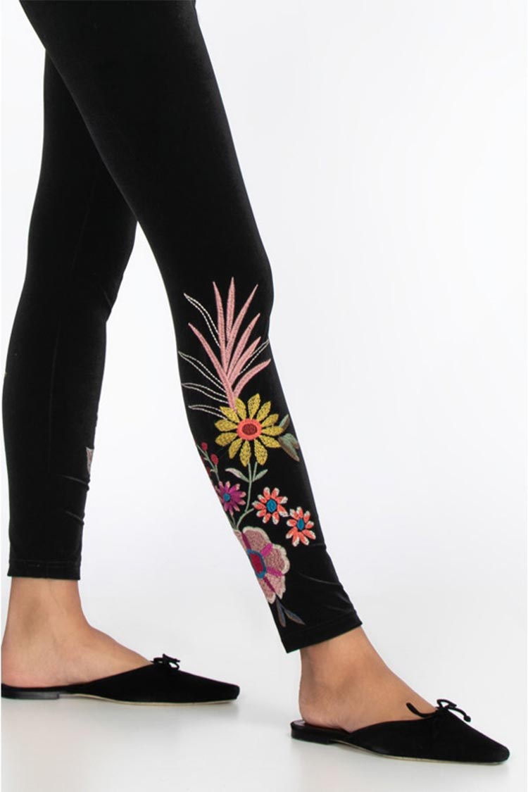 Tiarei Stretch Velvet Legging by Johnny Was – Frockaholics at Momento  Dezigns