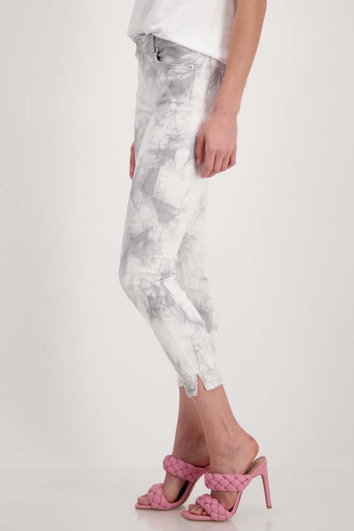 Tie-dye Pattern Jeans in Cloud | FINAL SALE