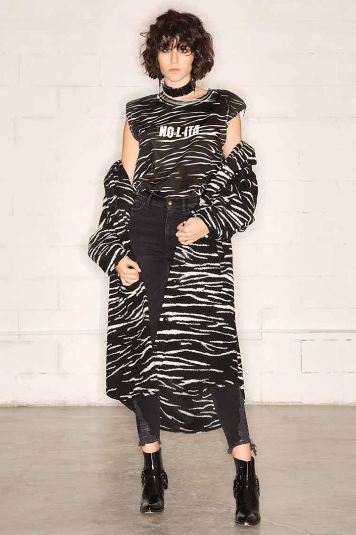 Trudy Tank in Zebra Tops Nolita 
