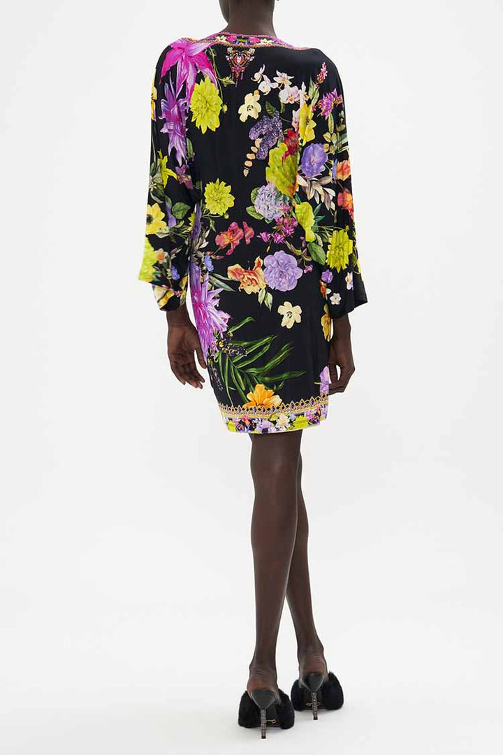 Twist Front Mini Dress in Peace Be With You